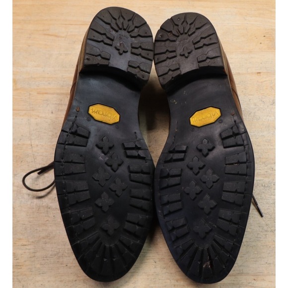 Faconnable Alan Dress Shoes Leather Split Toe Derby Brown Size 10.5 1/2 M Italy - Picture 14 of 14